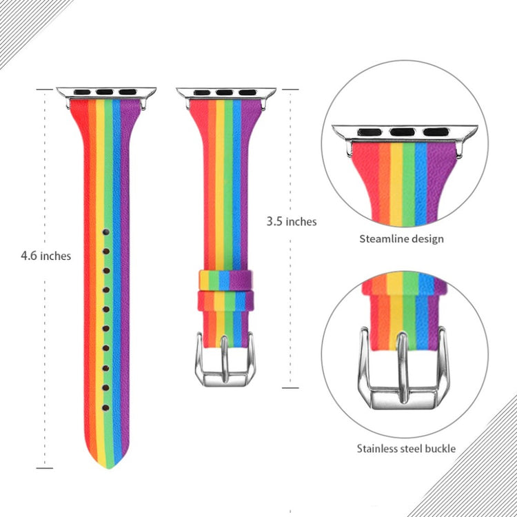Vildt nydelig Universal Apple Ægte læder Rem - Gennemsigtig#serie_4