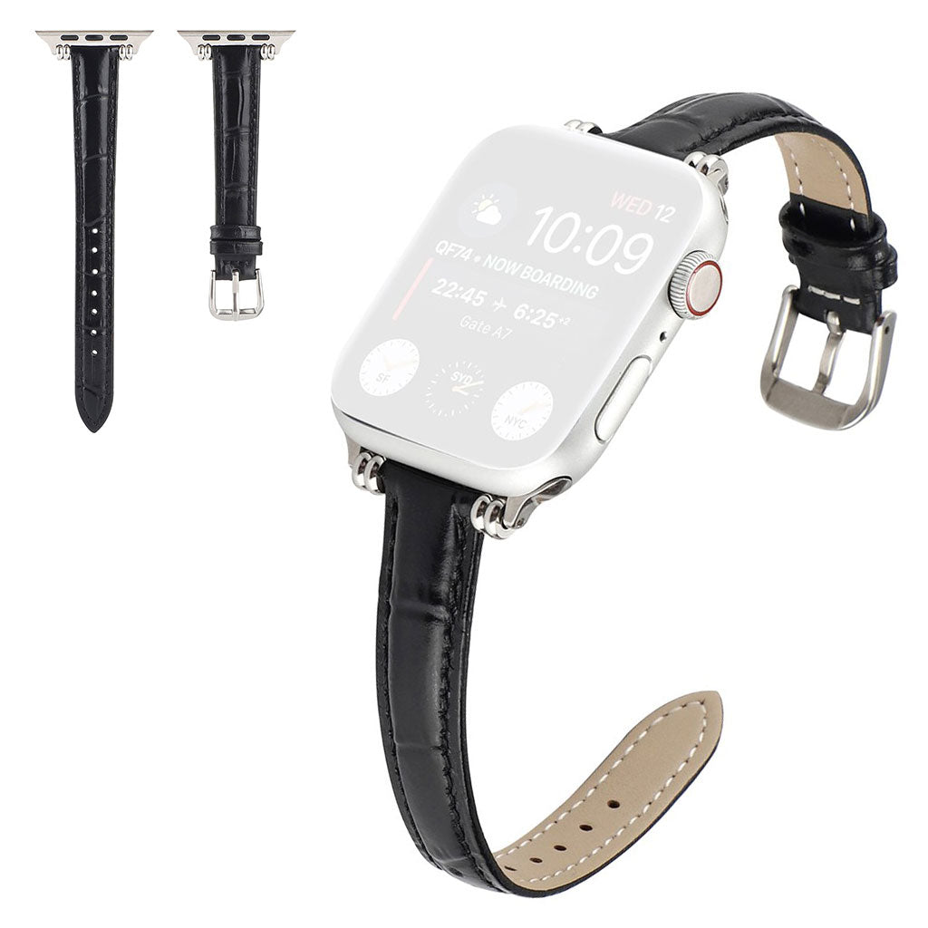 Mega cool Universal Apple Kunstlæder Rem - Sort#serie_1