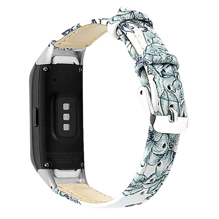 Stilfuld Samsung Galaxy Fit Ægte læder Rem - Blå#serie_3