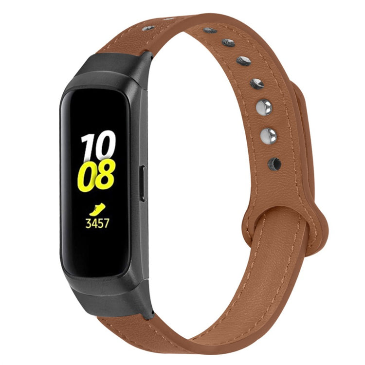 Mega skøn Samsung Galaxy Fit Ægte læder Urrem - Brun#serie_11