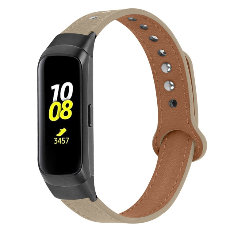 Mega skøn Samsung Galaxy Fit Ægte læder Urrem - Beige#serie_3