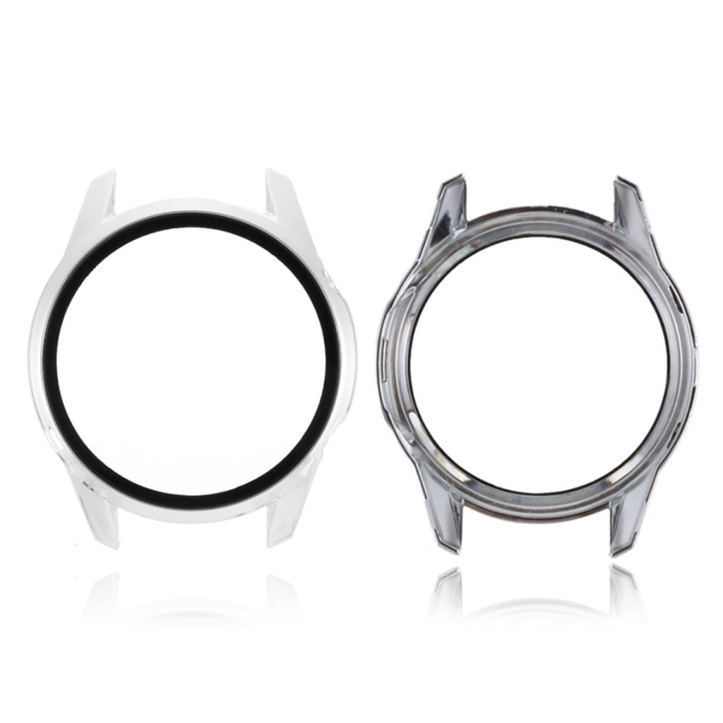 Mega Godt Huawei Watch GT 2 46mm Cover med Skærmbeskytter i Silikone og Hærdet Glas - Sølv#serie_7