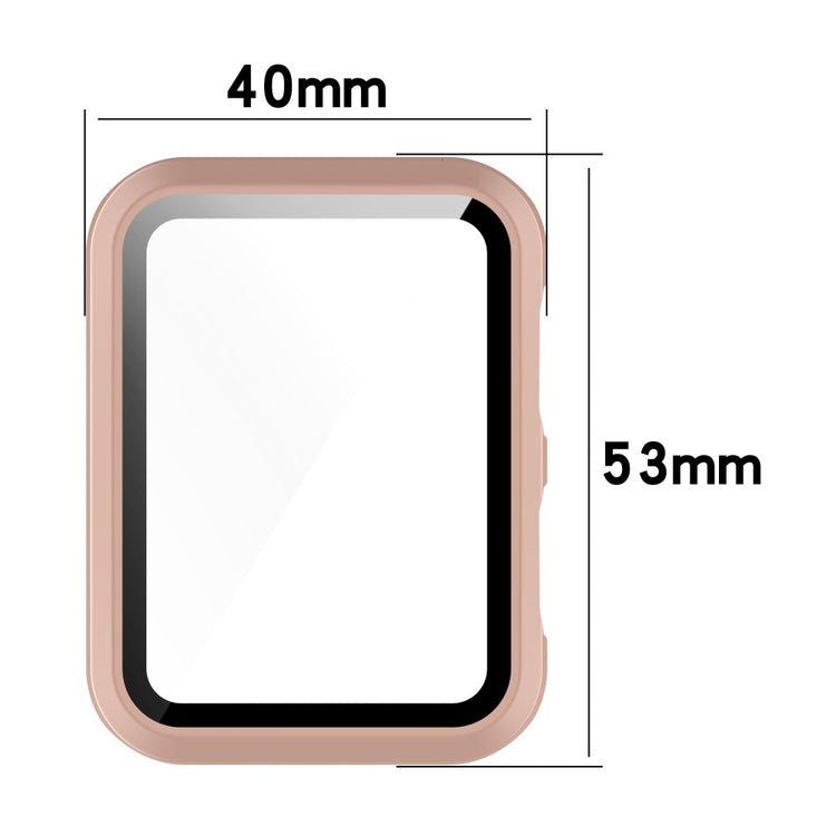 Vildt Fed Huawei Watch D Cover med Skærmbeskytter i Plastik og Hærdet Glas - Sort#serie_2