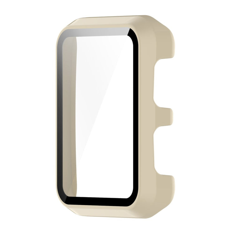 Vildt Fed Huawei Watch D Cover med Skærmbeskytter i Plastik og Hærdet Glas - Hvid#serie_4