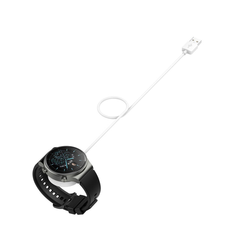 Plastik Universal Huawei Smartwatch Trådløs  Opladningskabel - Hvid#serie_2