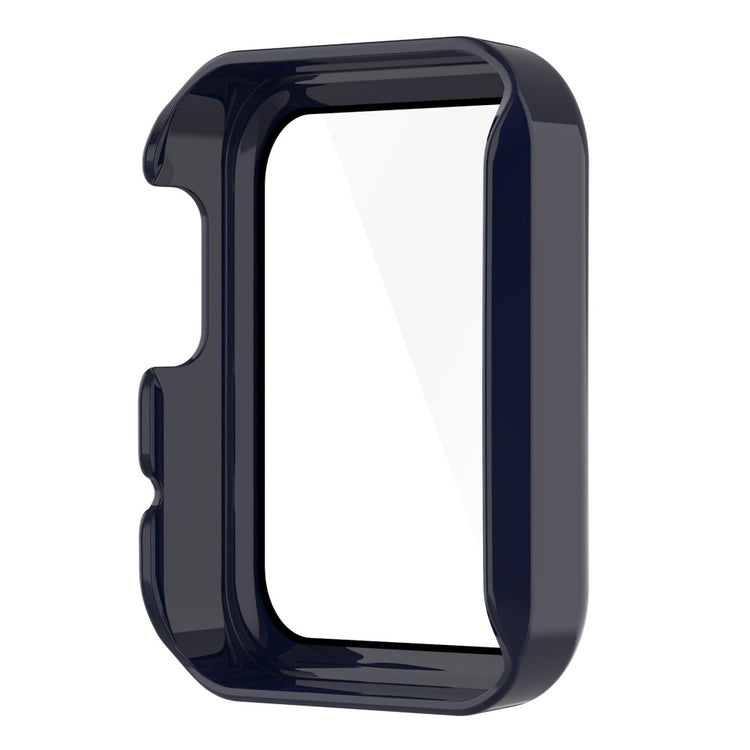 Super Fed Xiaomi Mi Watch Lite / Xiaomi Redmi Watch Cover med Skærmbeskytter i Plastik og Hærdet Glas - Blå#serie_6