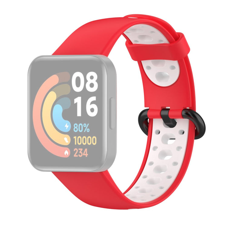Xiaomi Redmi Watch 2 / Xiaomi Redmi Watch 2 Lite Silikone Rem - Rød#serie_7