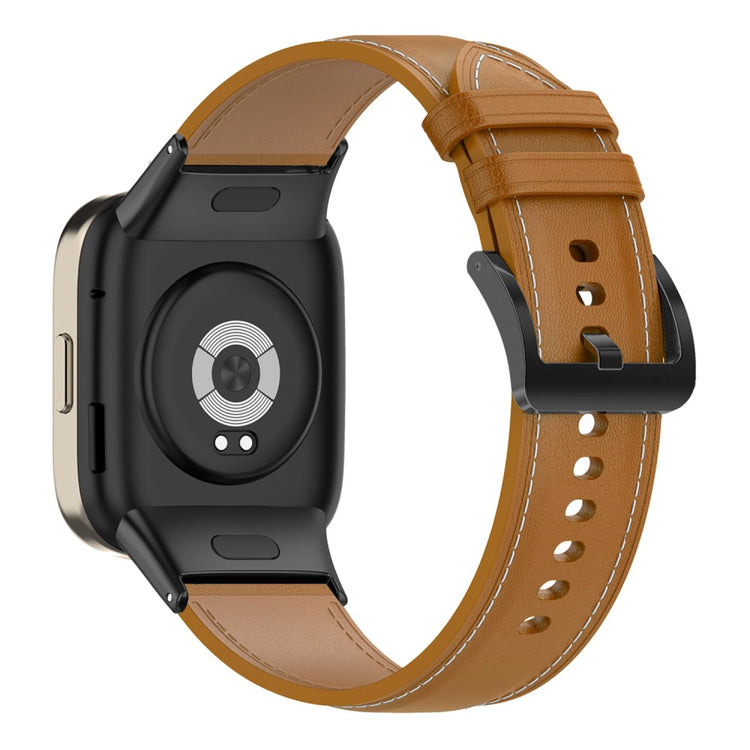 Ægte Læder Universal Rem passer til Xiaomi Redmi Watch 3 / Xiaomi Mi Watch Lite 3 - Brun#serie_3