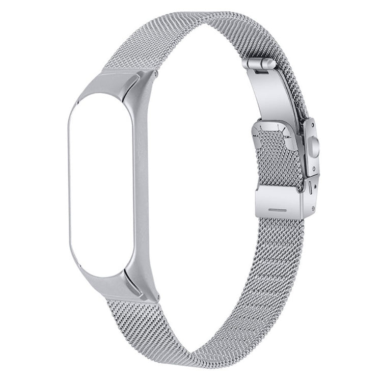 Nydelig Xiaomi Mi Smart Band 4 / Xiaomi Mi Band 3 Metal Rem - Sølv#serie_023