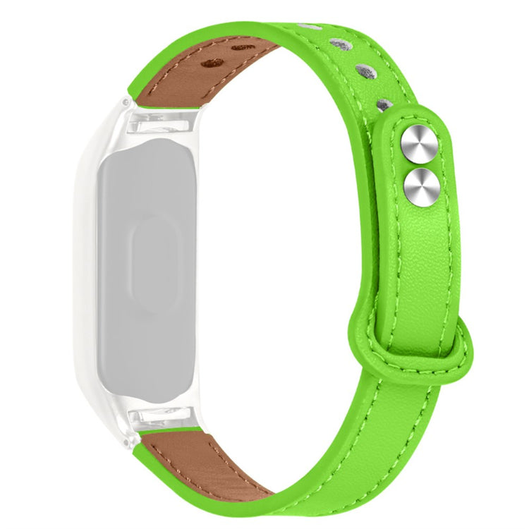 Xiaomi Mi Smart Band 4 / Xiaomi Mi Band 3 Ægte læder Urrem - Grøn#serie_9