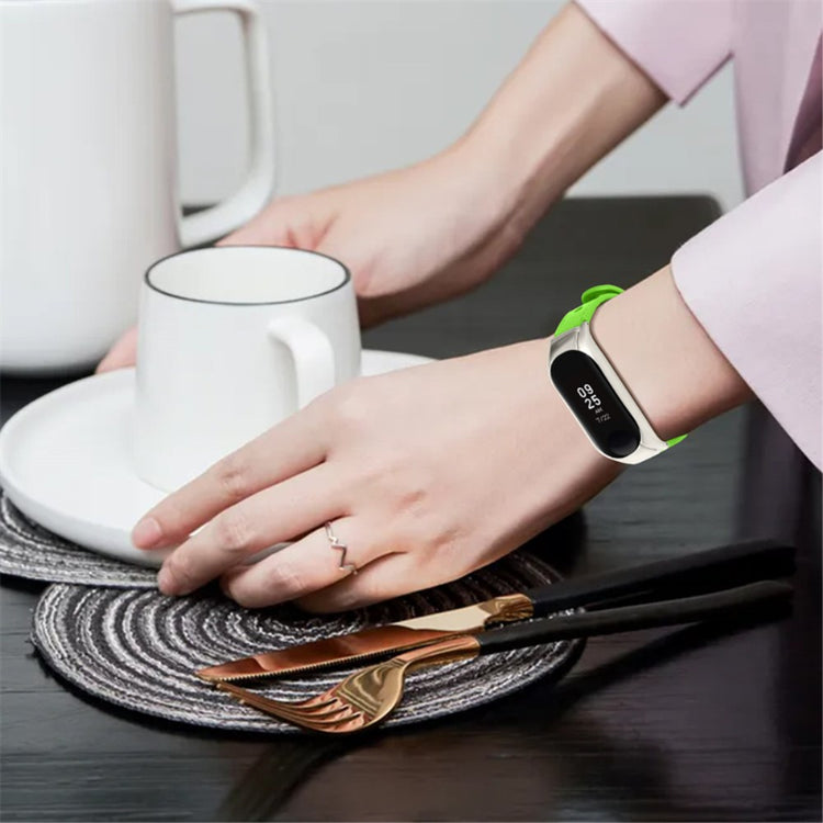 Xiaomi Mi Smart Band 4 / Xiaomi Mi Band 3 Ægte læder Urrem - Grøn#serie_9