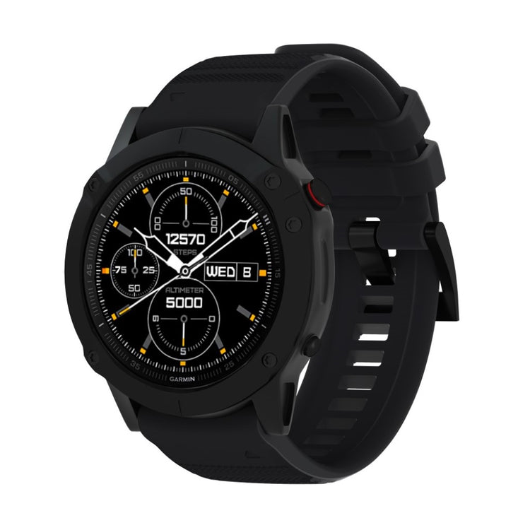 Stilren Universal Garmin Silikone Rem - Sort#serie_1