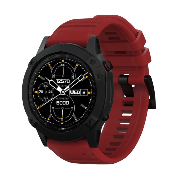 Stilren Universal Garmin Silikone Rem - Rød#serie_4