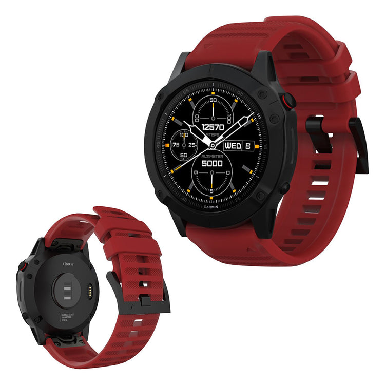 Stilren Universal Garmin Silikone Rem - Rød#serie_4