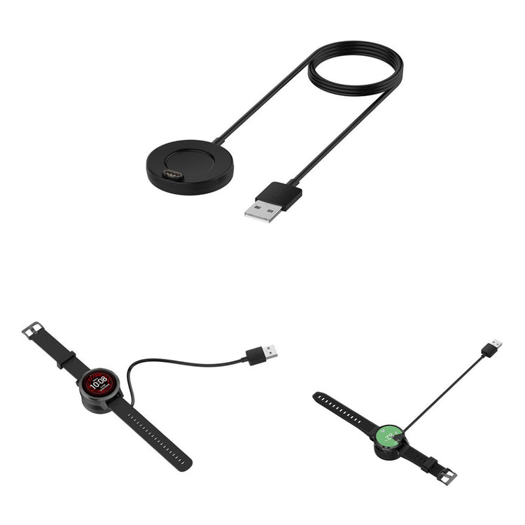 1m Plastik Universal USB Ladestation - Sort#serie_8