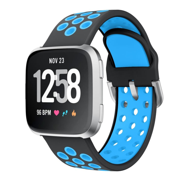 Meget fed Fitbit Versa 2 Silikone Rem - Blå#serie_5