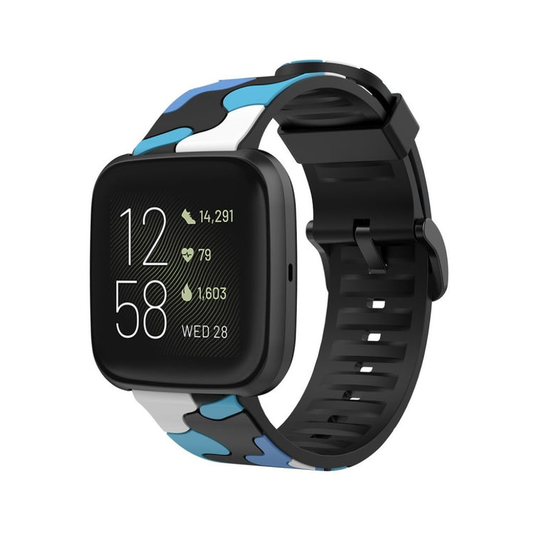 Fantastisk Fitbit Versa 2 / Fitbit Versa Lite Silikone Rem - Blå#serie_6