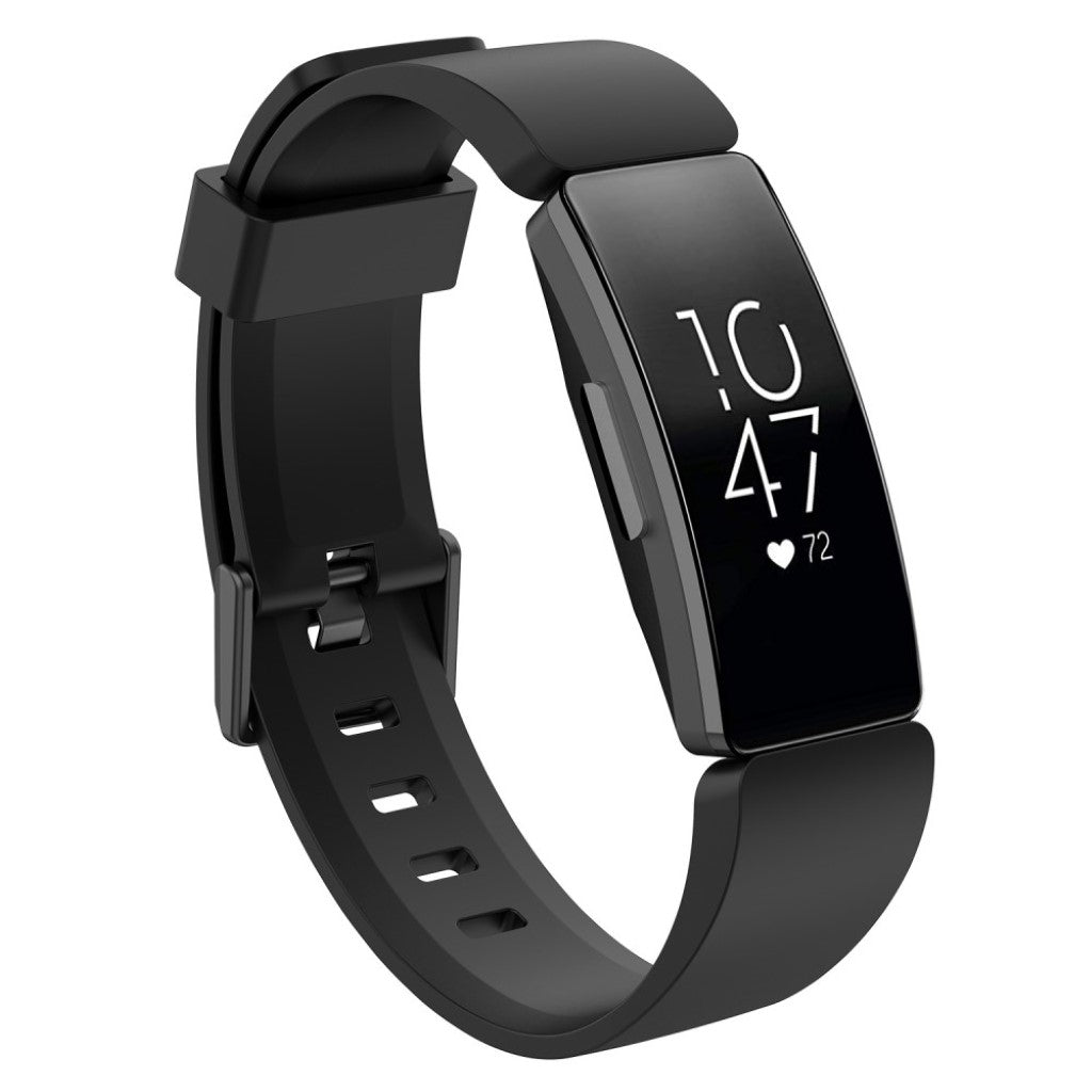 Fortrinligt Fitbit Inspire Silikone Rem - Sort#serie_1