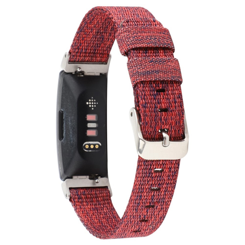 Super fantastisk Fitbit Inspire Nylon Rem - Rød#serie_3