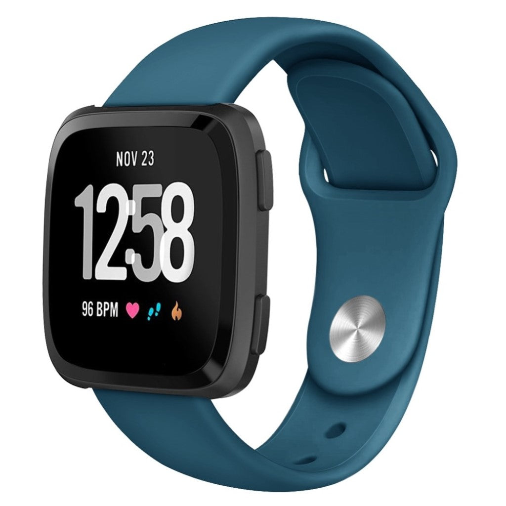 Helt vildt sejt Fitbit Versa Lite Silikone Rem - Blå#serie_11