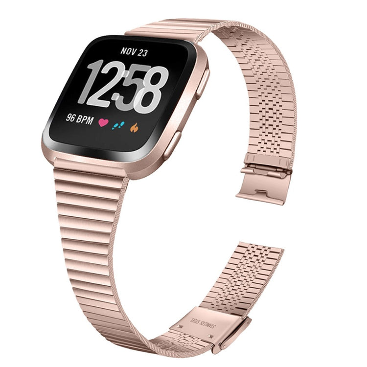 Meget fed Fitbit Versa 2 / Fitbit Versa Lite Metal Rem - Pink#serie_1