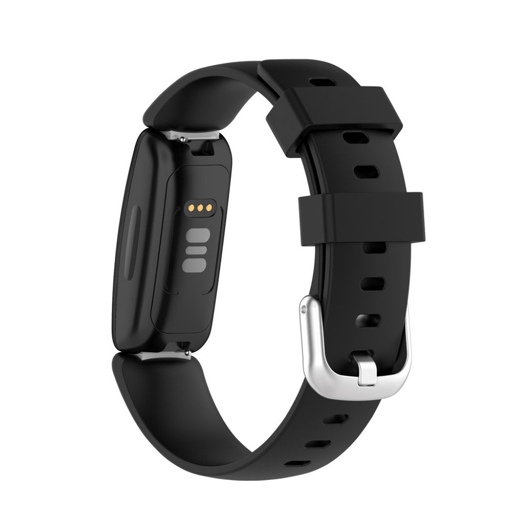 Komfortabel Fitbit Inspire 2 Silikone Rem - Størrelse: L - Sort#serie_1