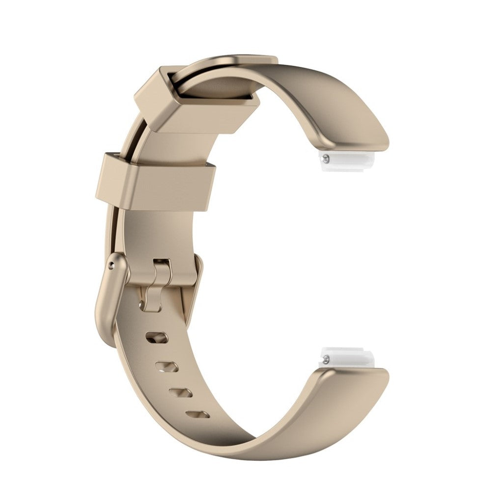 Komfortabel Fitbit Inspire 2 Silikone Rem - Størrelse: L - Guld#serie_13