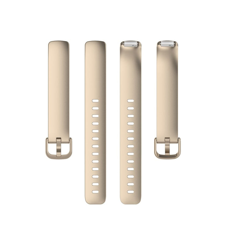 Komfortabel Fitbit Inspire 2 Silikone Rem - Størrelse: L - Guld#serie_13