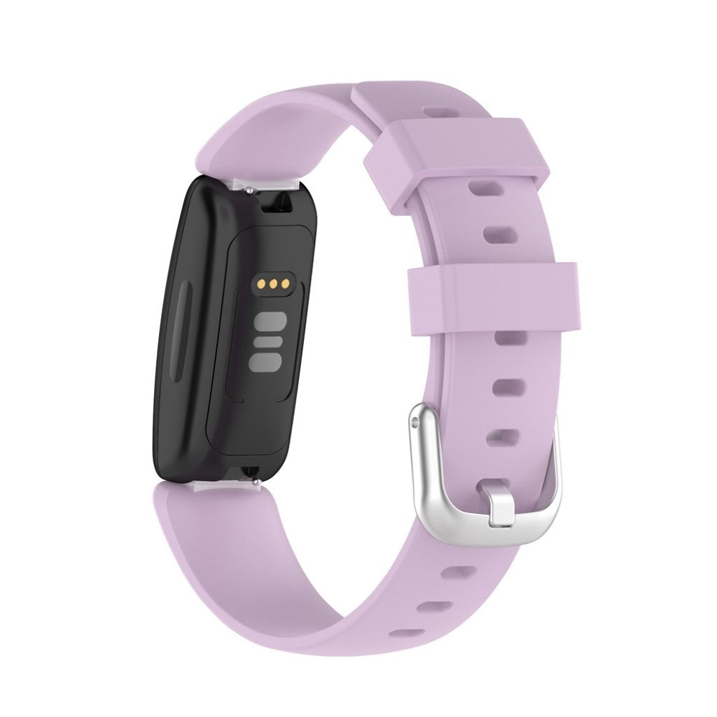 Mega pænt Fitbit Inspire 2 Silikone Rem - Størrelse: L - Lilla#serie_8
