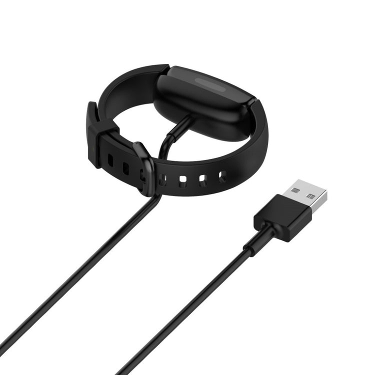 Plastik Fitbit Inspire 2 USB Opladningskabel - Sort#serie_8