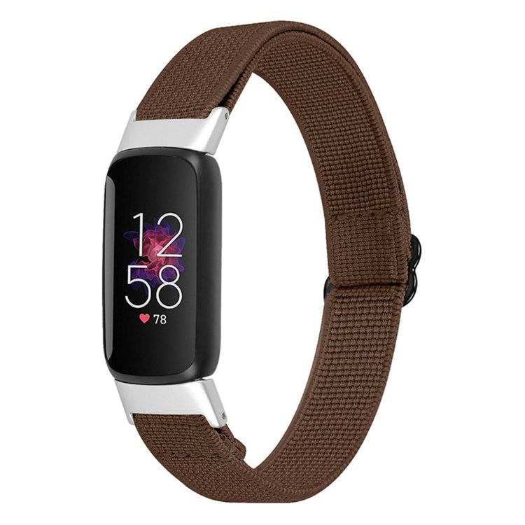 Helt vildt flot Fitbit Luxe Nylon Rem - Brun#serie_6