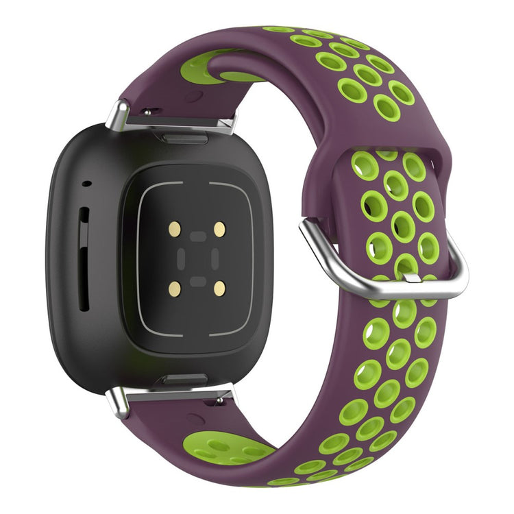Tidsløst Universal Fitbit Silikone Rem - Grøn#serie_13