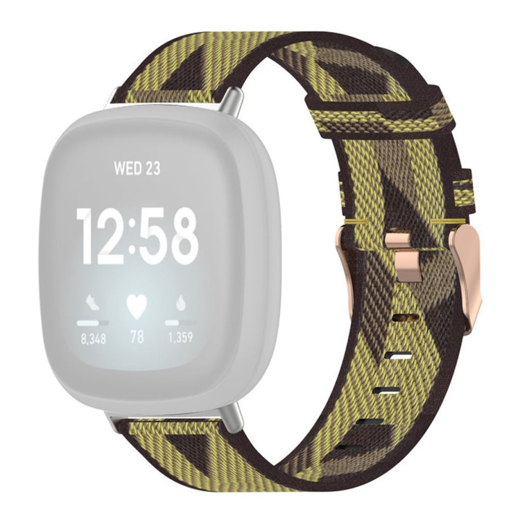 Meget fint Universal Fitbit Nylon Rem - Gul#serie_3