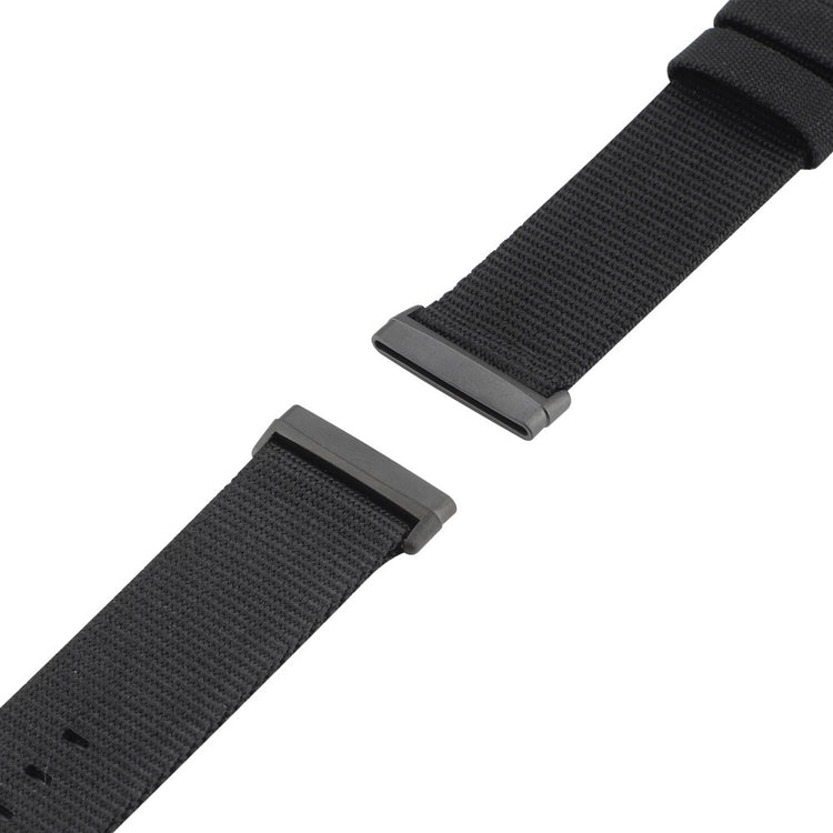 Super elegant Fitbit Sense 2 / Fitbit Versa 4 Nylon Rem - Sort#serie_1