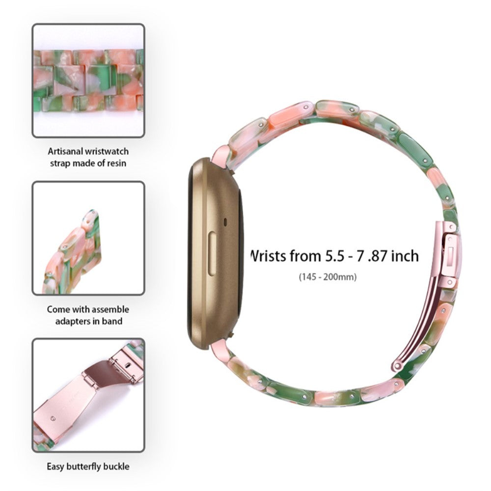 Mega pænt Fitbit Sense 2 / Fitbit Versa 4  Rem - Pink#serie_9