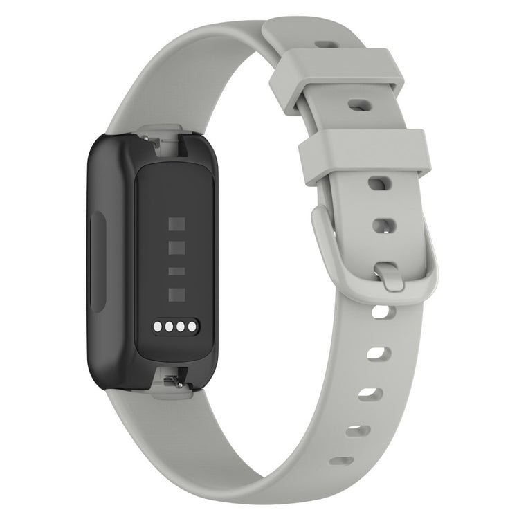 Alle tiders Fitbit Inspire 3 Silikone Rem - Sølv#serie_10