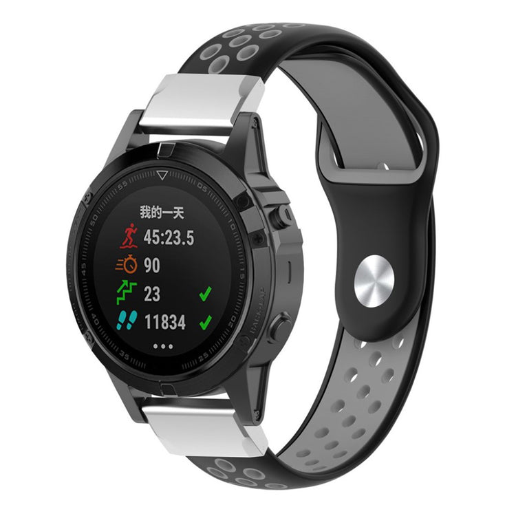 Vildt fantastisk Universal Garmin Silikone Rem - Sort#serie_2