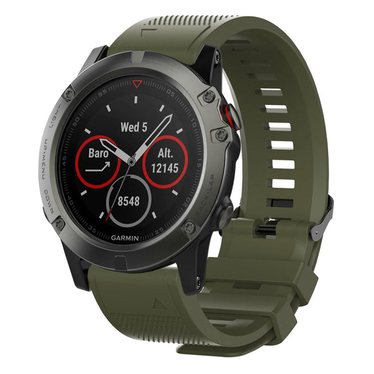 Vildt hårdfør Universal Garmin Silikone Rem - Grøn#serie_8