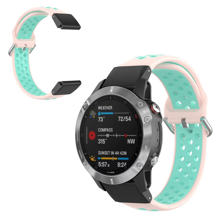 Rigtigt skøn Universal Garmin Silikone Rem - Pink#serie_11