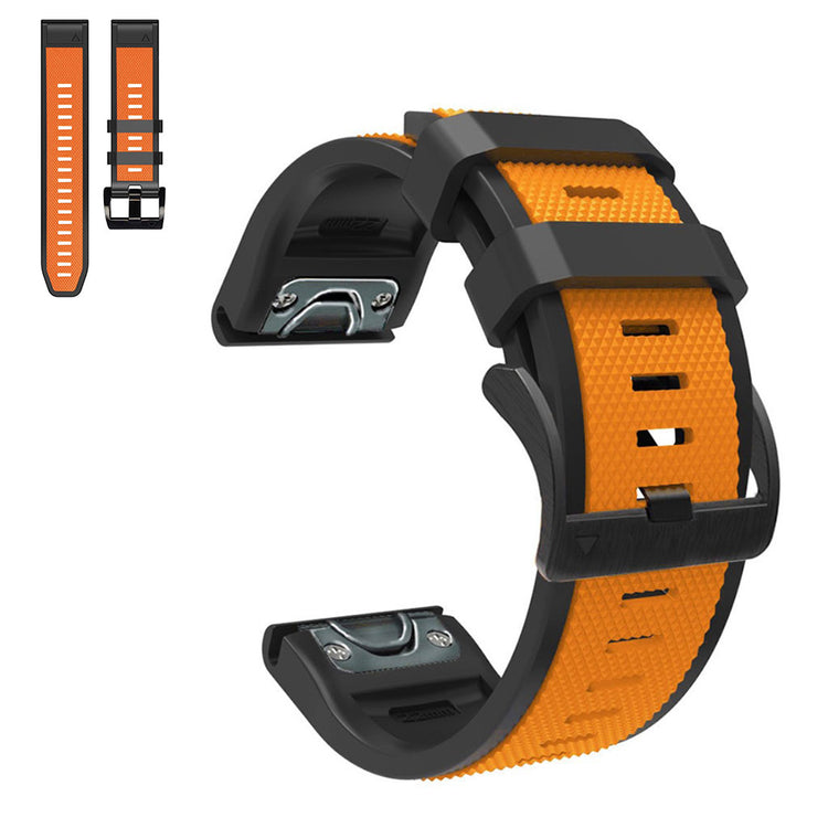 Rigtigt holdbart Universal Garmin Silikone Rem - Orange#serie_6