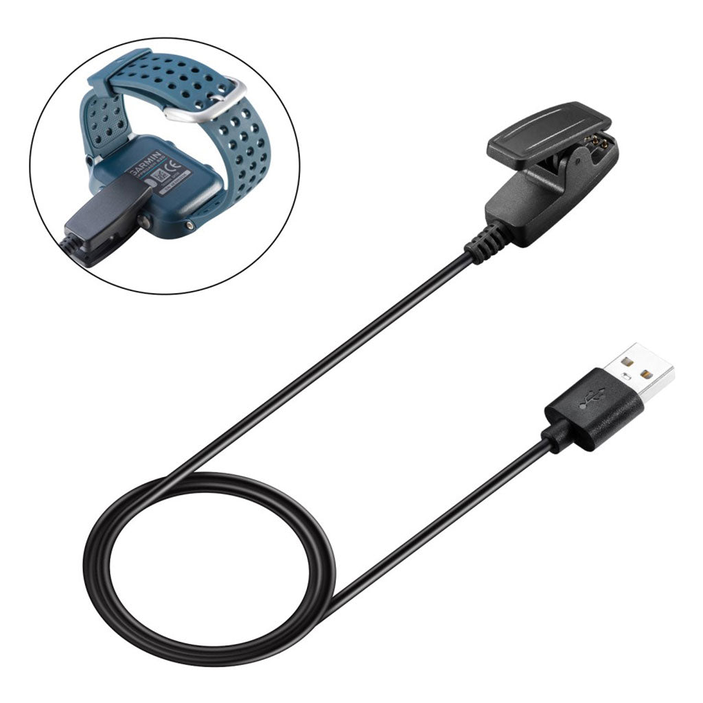 1m Plastik Universal Garmin USB Opladningskabel - Sort#serie_2