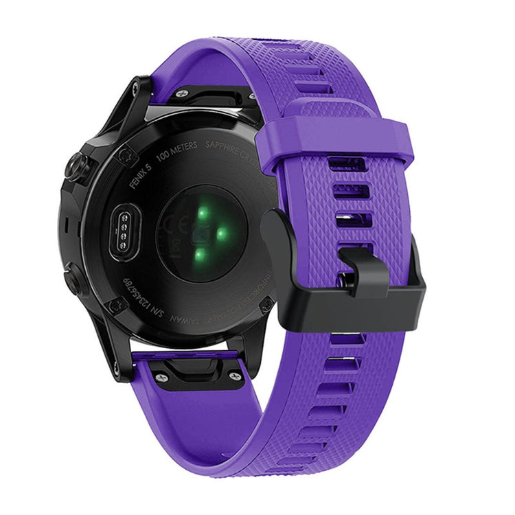 Vildt flot Garmin Fenix 7 Silikone Rem - Lilla#serie_1