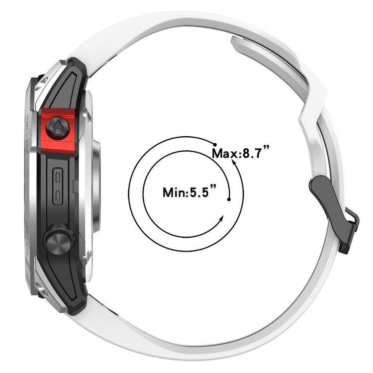 Rigtigt smuk Universal Silikone Rem - Sort#serie_10