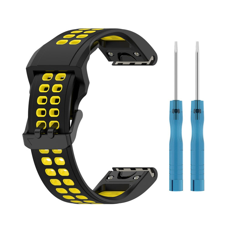 Rigtigt smuk Universal Silikone Rem - Sort#serie_10