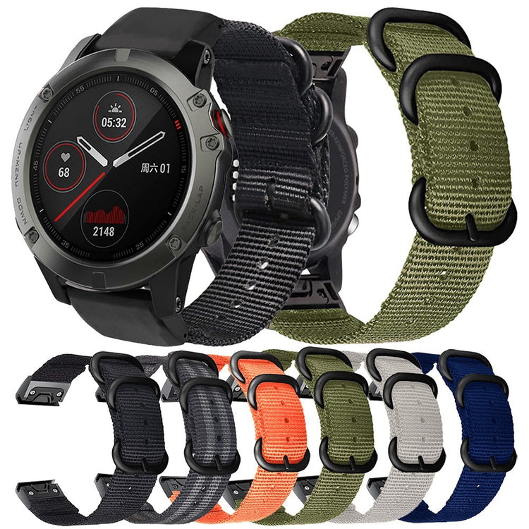 Rigtigt holdbart Universal Garmin Stof Urrem - Blå#serie_6