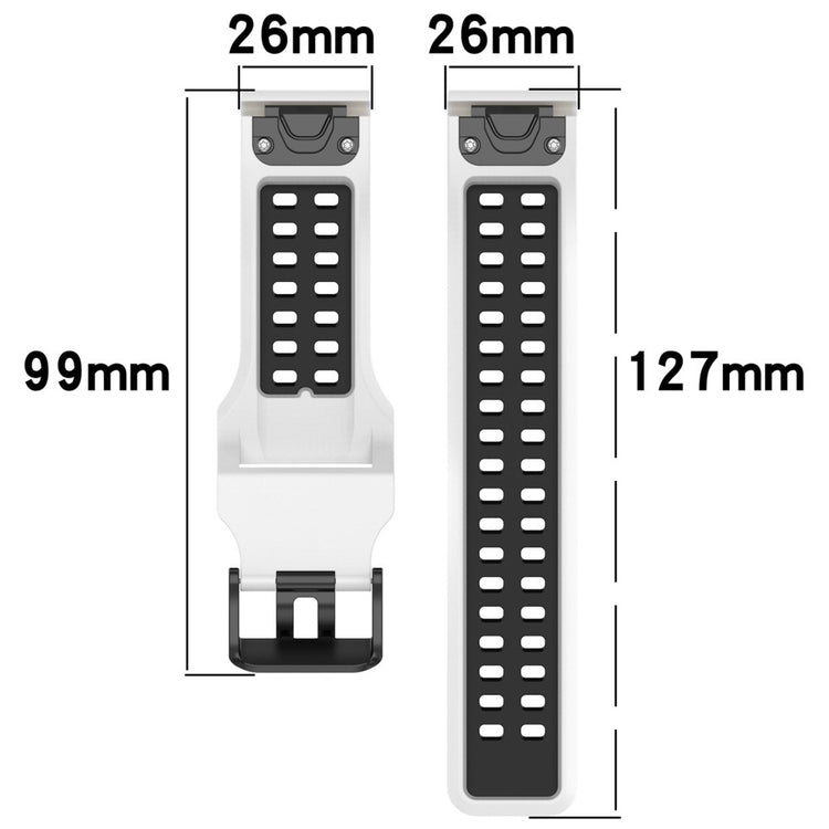 Solid Universal Silikone Rem - Sølv#serie_8