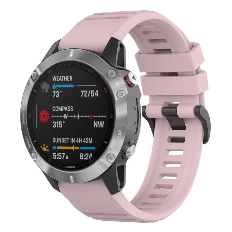 Sejt Garmin Fenix 7 Silikone Rem - Pink#serie_5