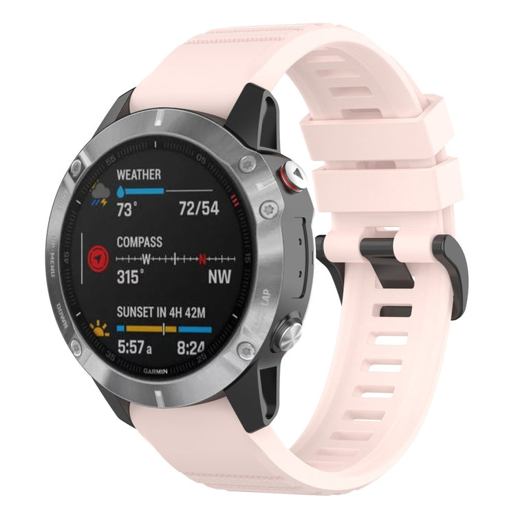 Sejt Garmin Fenix 7 Silikone Rem - Pink#serie_6