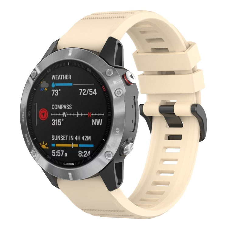 Sejt Garmin Fenix 7 Silikone Rem - Brun#serie_7