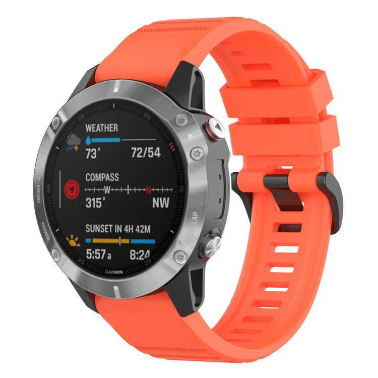 Sejt Garmin Fenix 7 Silikone Rem - Orange#serie_8